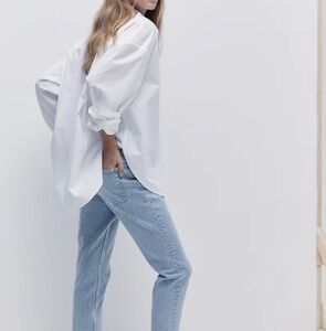 EUC H&M Light Blue MAMA Slim Ankle Jean and Bonus MAMA Waistband Expander